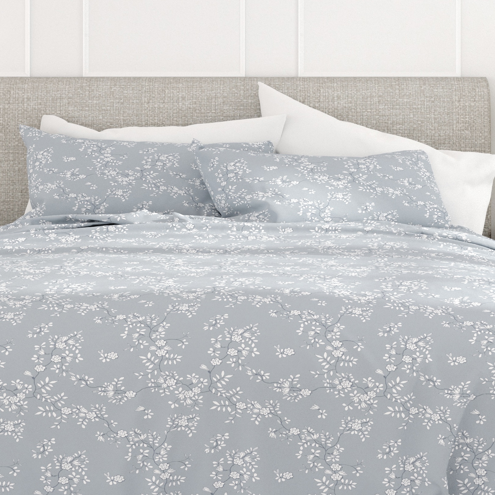 4 Piece Neptune Design Set Patterned Sheets Sheets Shop Luxury Bedding at Devereux Bedding